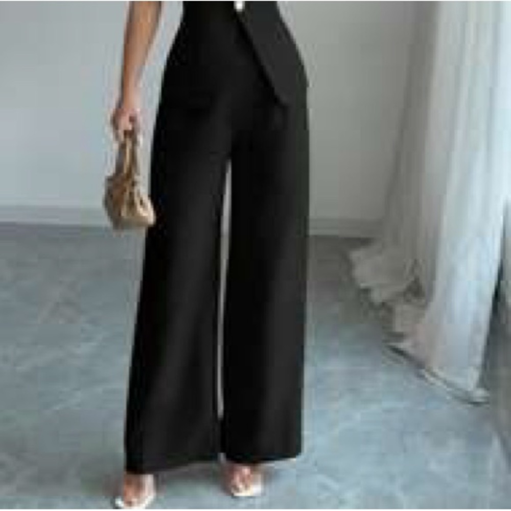 BLACK Elegant Cream PANTS - Picture 6 of 6